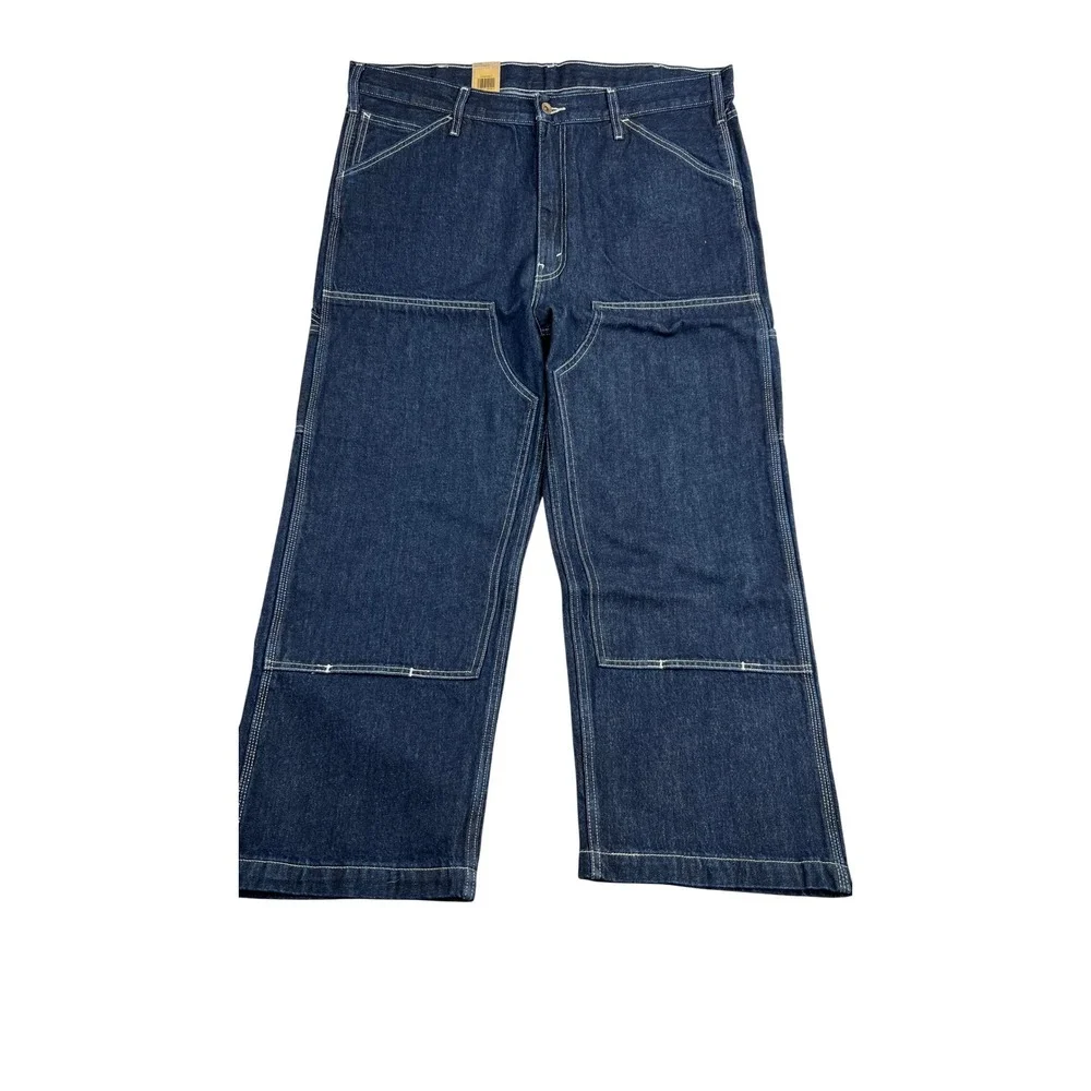 Levi's 568 Double Knee Carpenter Jeans 40x30 Blue Loose Straight Workwear NWT